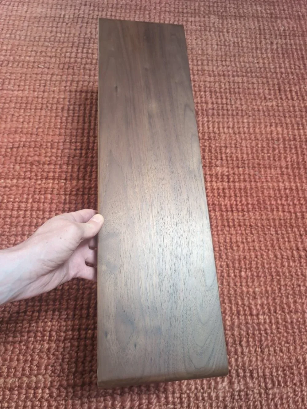 Williams Sonoma Walnut Coat Hook and Shelf